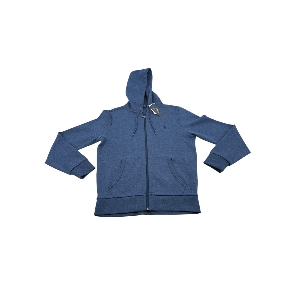 Polo Ralph Lauren Double Knit Hoodie Modern Blue Heather Sz:S